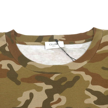Celine 22SS 2x681246q Loose Logo T-shirt Cotton Logo Print Camouflage Pattern