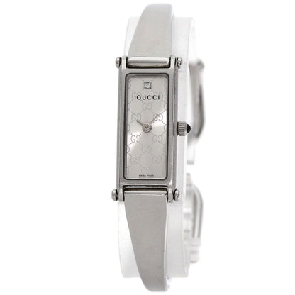 Gucci GG Square Face Bangle Watch SS
