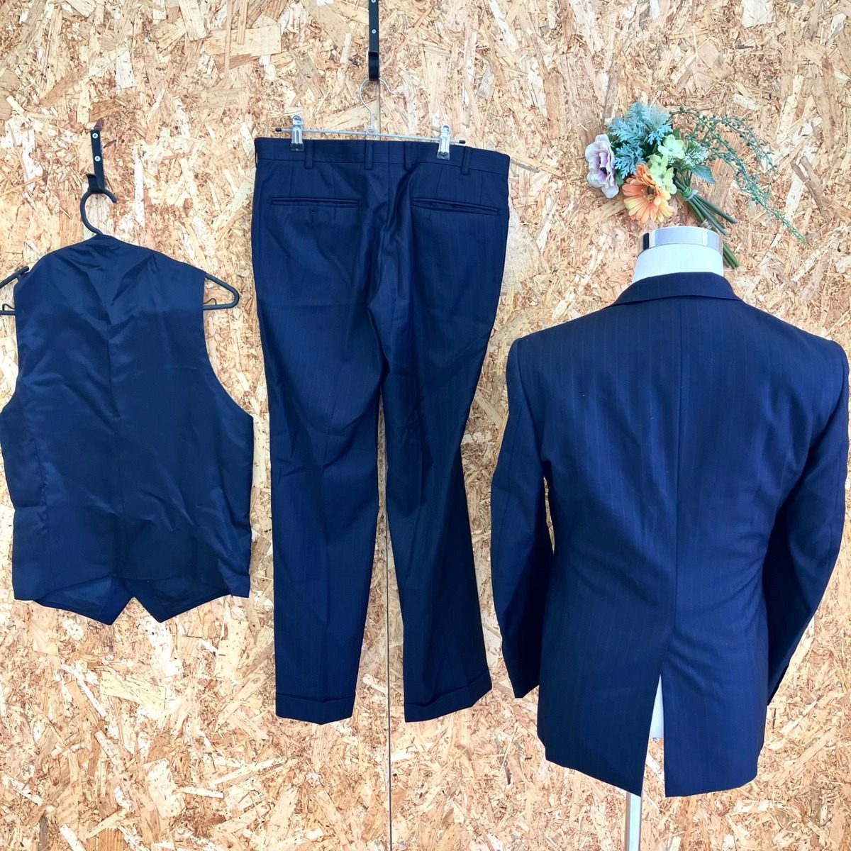 Loro Piana Suit Set Wool Navy — view 2