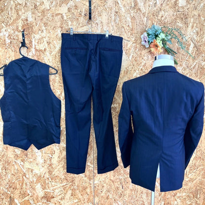 Loro Piana Suit Set Wool Navy — view 2