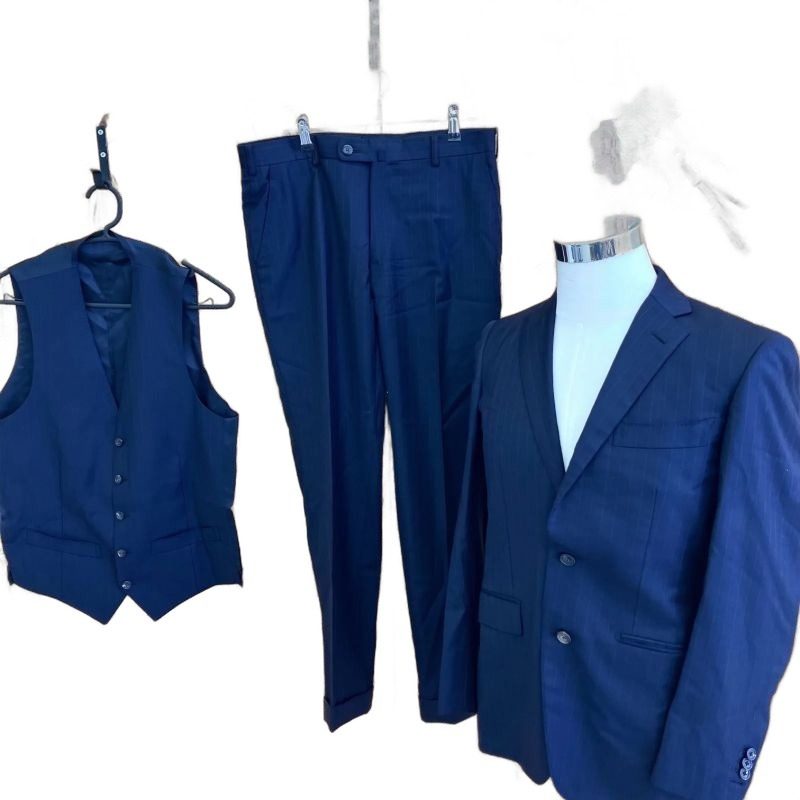 Loro Piana Suit Set Wool Navy