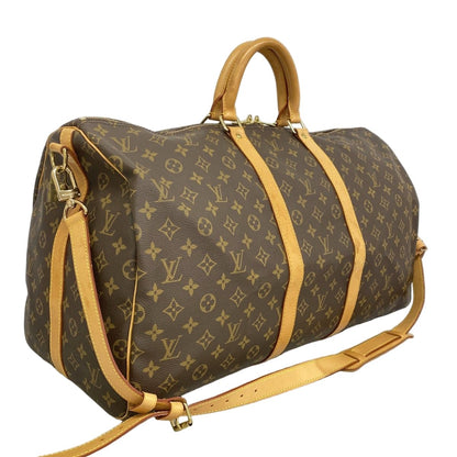 Louis Vuitton Boston Bag Monogram Keepall Bandouliere 55 Brown — view 2