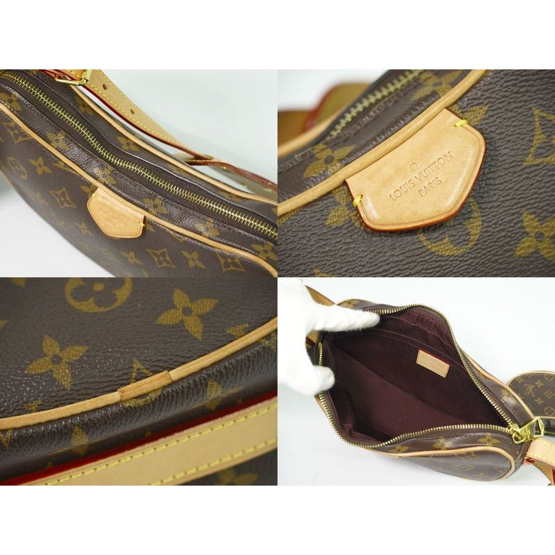 Louis Vuitton Croissant Monogram Shoulder Bag Pochette Brown — view 7