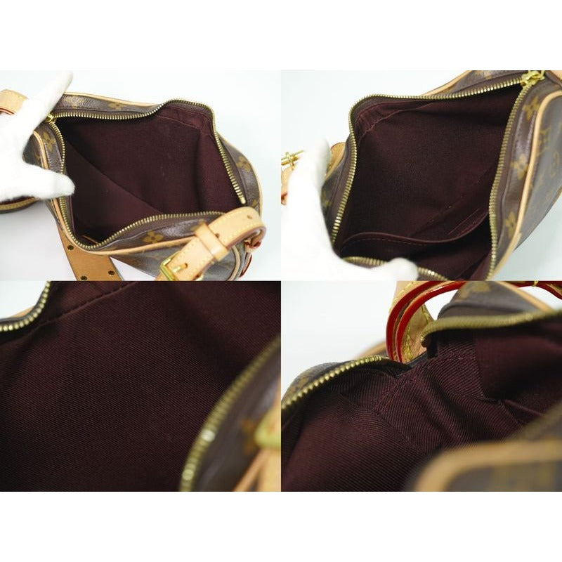 Louis Vuitton Croissant Monogram Shoulder Bag Pochette Brown — view 8