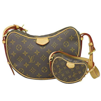 Louis Vuitton Croissant Monogram Shoulder Bag Pochette Brown