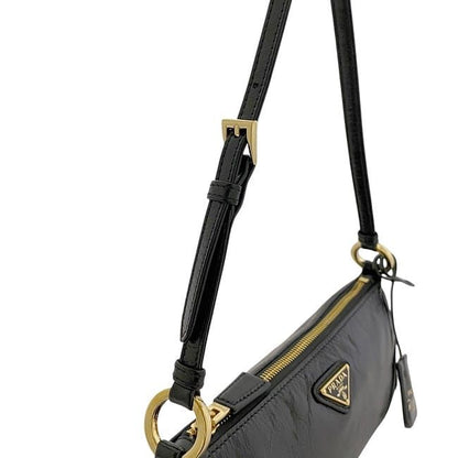 Prada Semi Shoulder Bag Black NERO Reedition2002