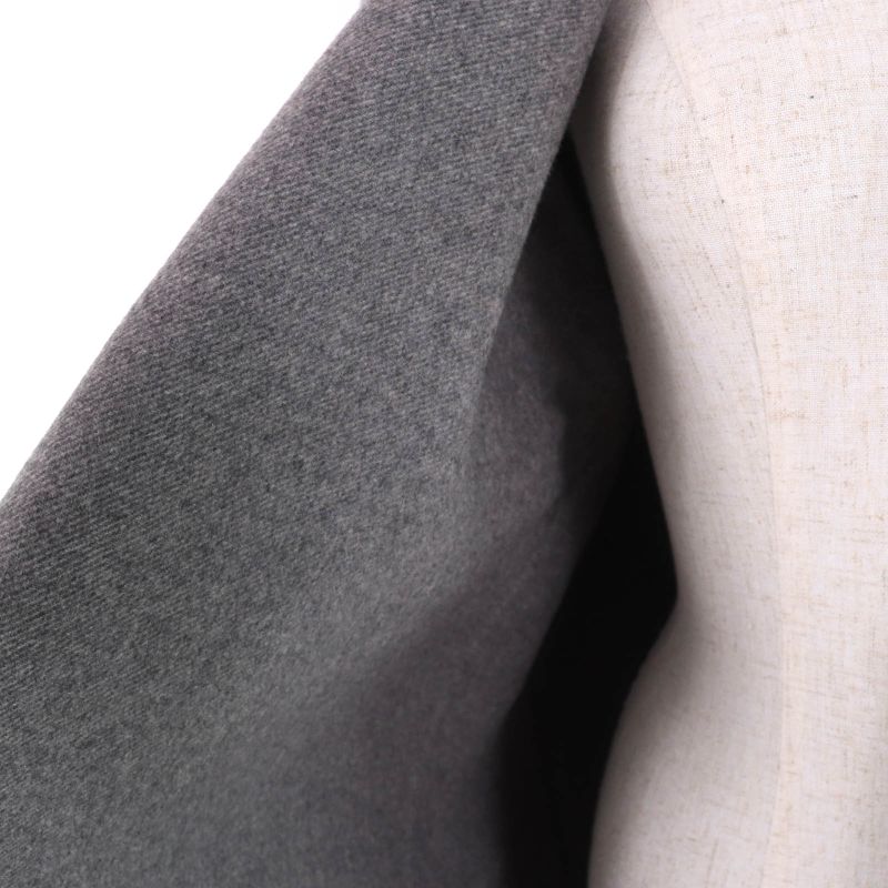 Celine 28h13/6700 100% Cashmere Egg Crombie Coat Front Open Coat Gray 34 Made