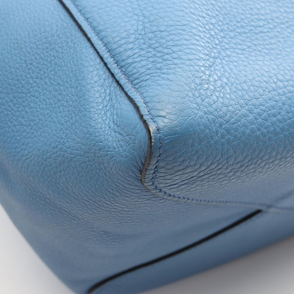 Prada Tote Vitello Phenix Light Blue Leather — view 5