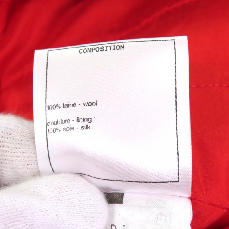 CHANEL P62367 100% Silk Lined Knee Length Tweed Skirt With Coco Mark Plate