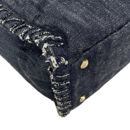 Chanel Tote Bag - Dark Navy White And Multi Embroidered Night Flight Chain