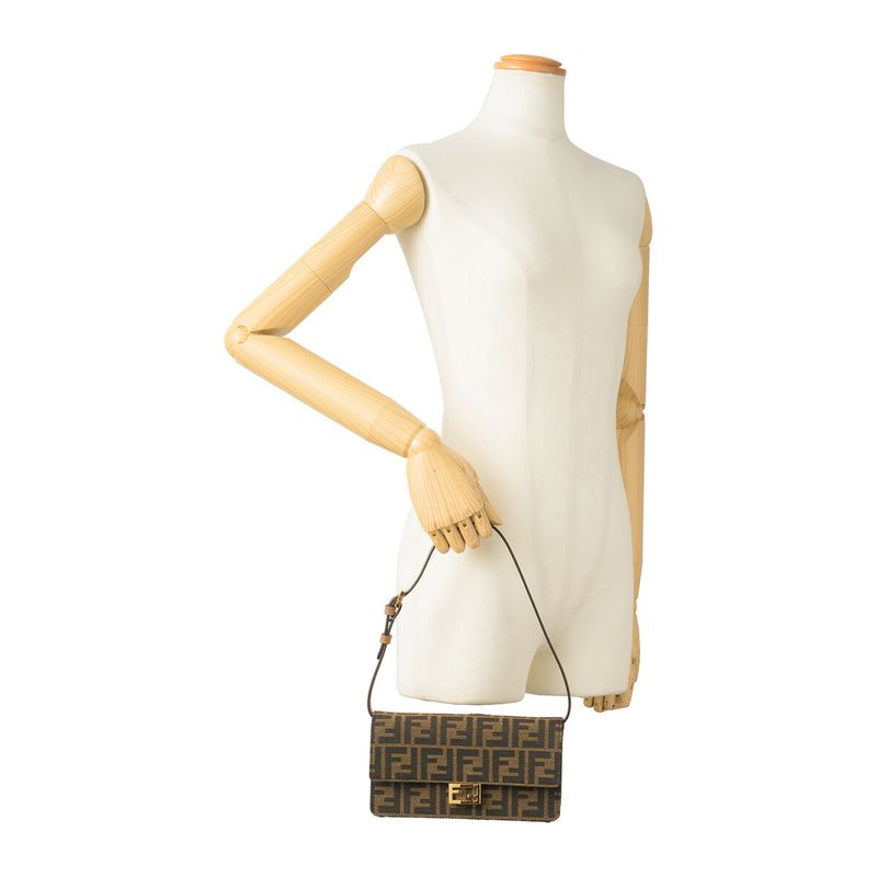 Fendi Shoulder Bag Baguette Brown