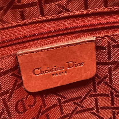 Dior/christian Dior Handbag Canage Stitch Black Leather