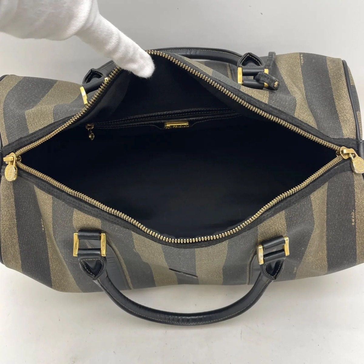 Fendi Handbag Zucca Pecan Boston Travel Business Trip Mothers — view 15
