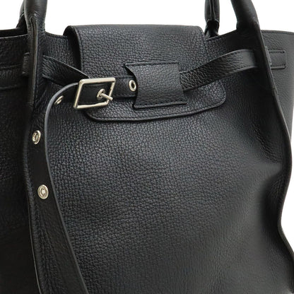 Celine Big Bag Small Handbag 2WAY Shoulder Bag Crossbody Leather Black Black