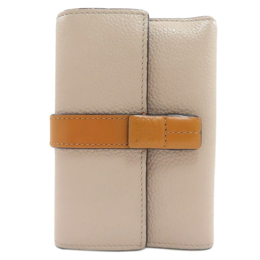 Loewe Vertical Wallet Small Bifold Light Oats X Honey Beige