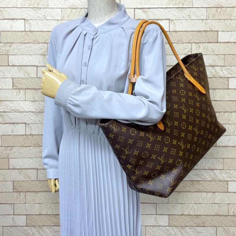 Louis Vuitton Raspail MM Monogram Tote Bag Monogram Canvas M40607 Brown Women