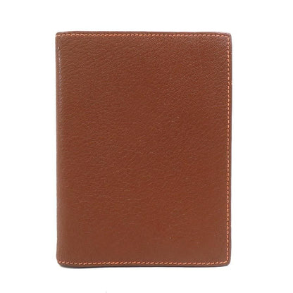 Hermes Notebook Cover Leather Brown Orange