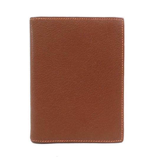 Hermes Notebook Cover Leather Brown Orange