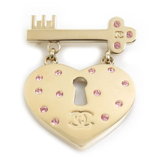 Chanel Brooch Heartlock & Key