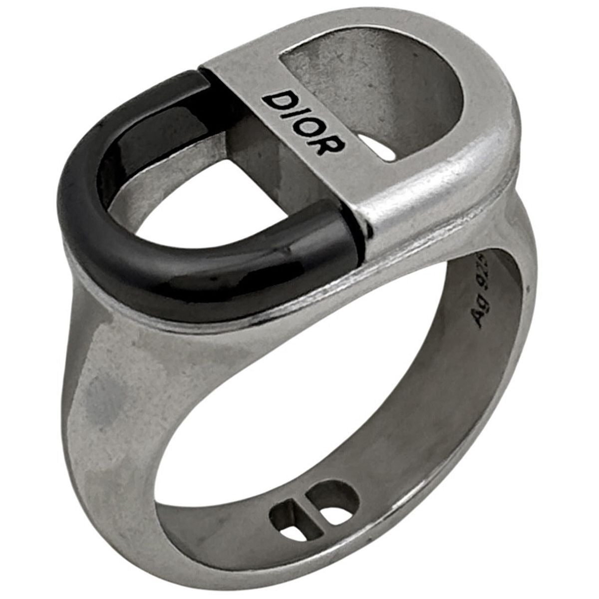 Dior Logo Ring CD Silver