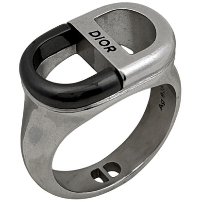 Dior Logo Ring CD Silver