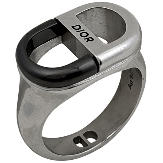 Dior Logo Ring CD Silver