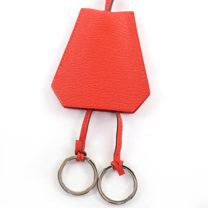 Hermes Clochette Necklace Chevre Capucines Silver — view 5