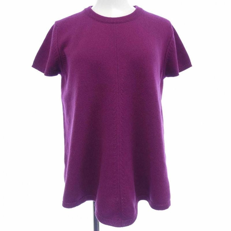 Hermes Aubergine Purple Cashmere Knitwear