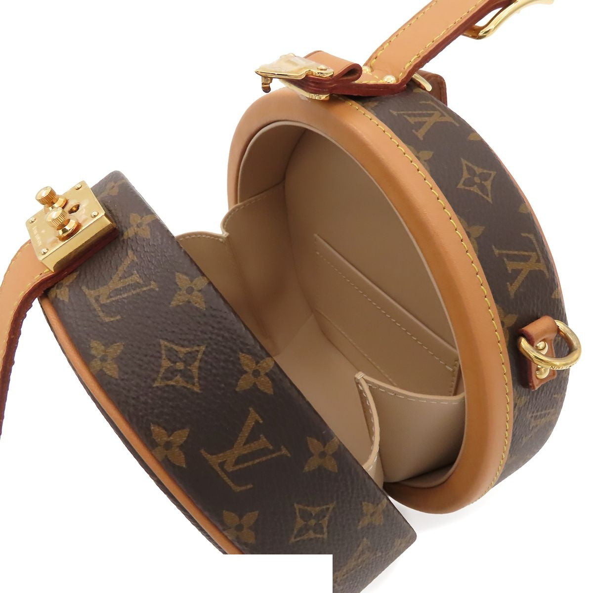 Louis Vuitton Petite Boite Chapeau Brown Monogram Canvas 2-Way Shoulder Bag — view 4