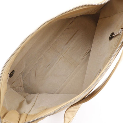 Chanel Coco Mark Lambskin Beige Women's Shoulder Bag