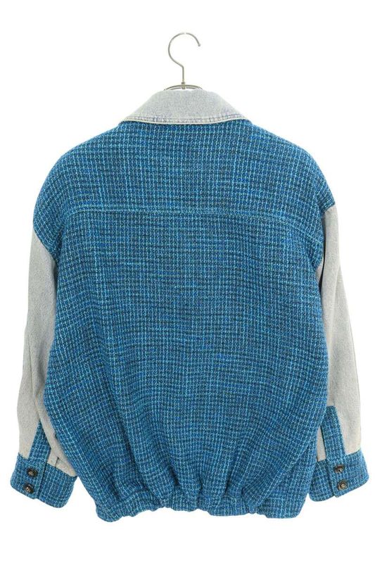 Chanel P72346v63980 Tweed Denim Blouson Women 36