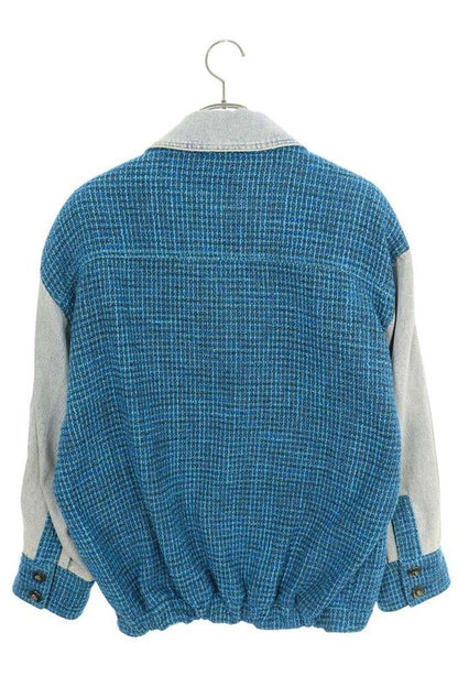 Chanel P72346v63980 Tweed Denim Blouson Women 36