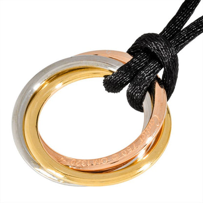 Cartier Trinity Necklace Diamond 18K Yellow Gold 128g 18K White Gold 18K Pink