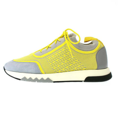 Hermes Addict Sneaker Addict Low Cut Sneakers Gray Yellow 38