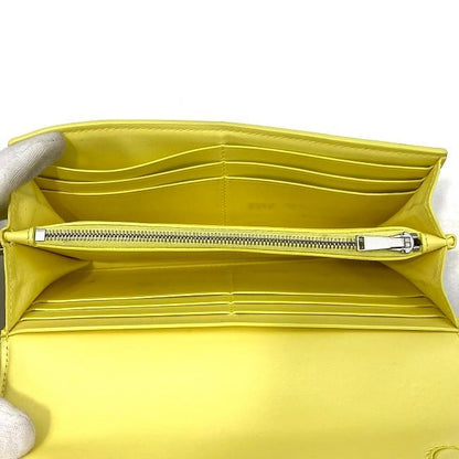 Bottega Veneta Foldable Long Wallet Ec22033 Yellow