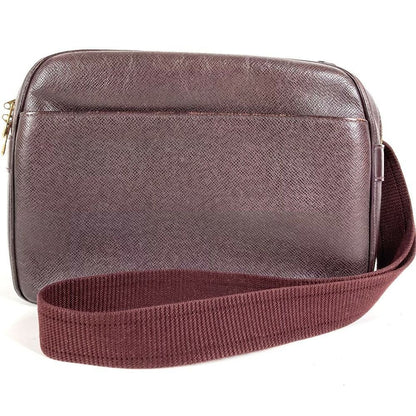 Louis Vuitton Shoulder Bag Reporter PM Taiga Leather Acajou Purple