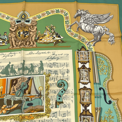 Hermes Carre 90 In Salzburg At Salzburg Scarf Silk Green