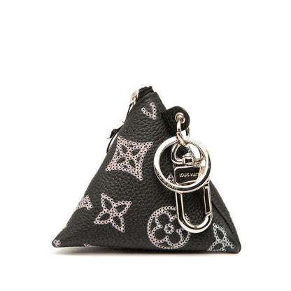 Louis Vuitton Mahina Berline Pouch Black Pink Leather Metal