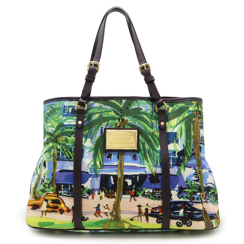 Louis Vuitton Ailleurs Cabas PM Tote Bag Shoulder Bag Resort Pattern Canvas