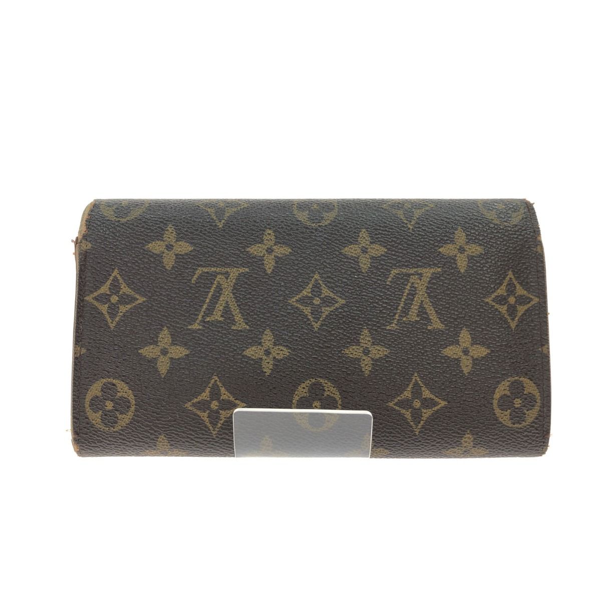 Louis Vuitton Women's Long Wallet Monogram Portomone Credit M61726 Brown