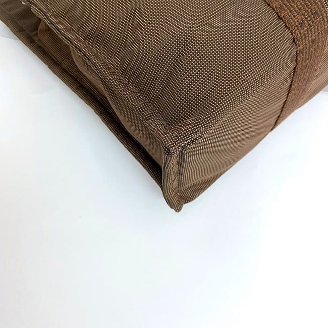 Hermes Tote Bag Tote MM Brown Her Line Excellent Condition