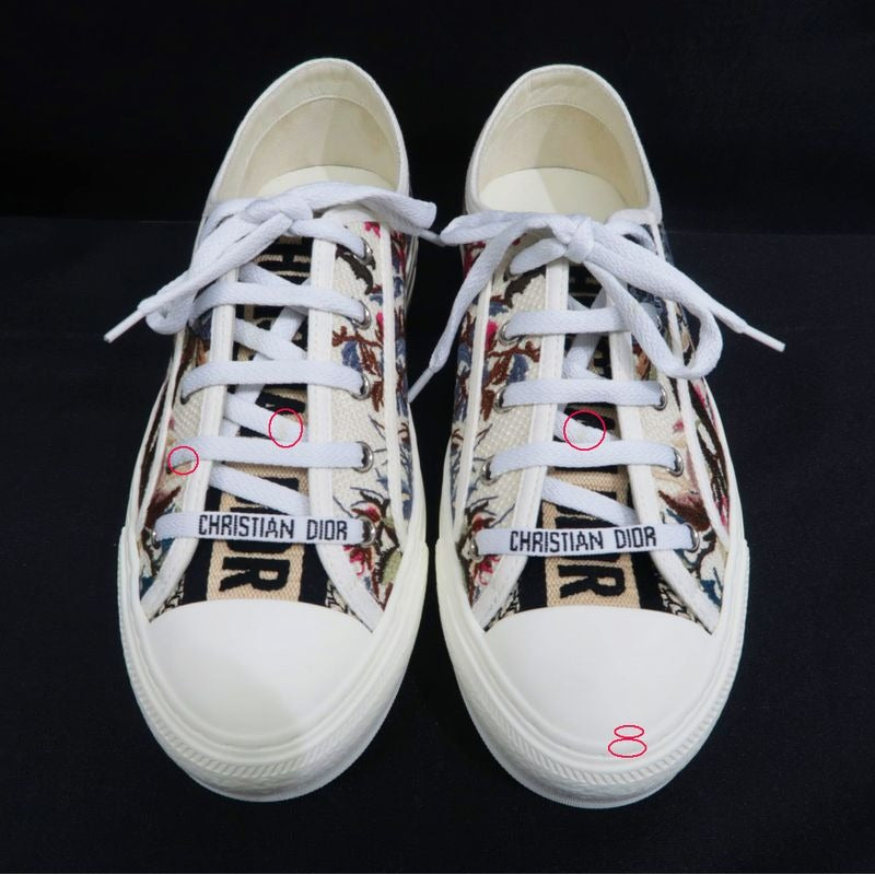 Dior Floral Embroidery Sneakers Size 38 Apparel Shoes — view 3