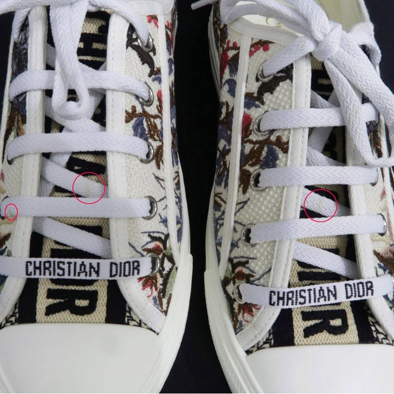 Dior Floral Embroidery Sneakers Size 38 Apparel Shoes — view 9