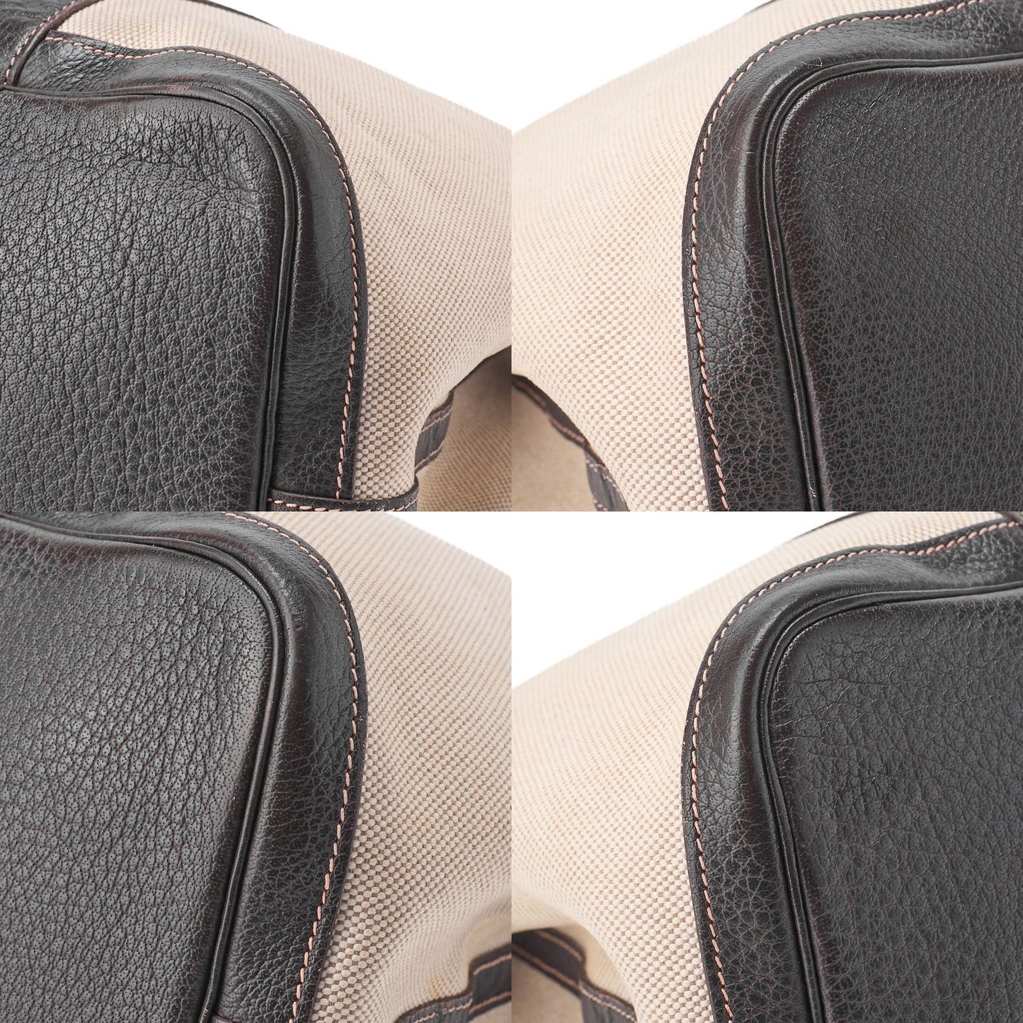 Hermes Garden Party PM Tote Bag Canvas Brown (silver Hardware) Ladies Bag Brand