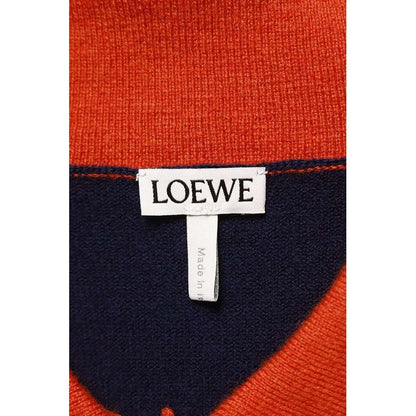 Loewe 25 AW H526 Y16 Ka7 Bicolor Polo Cardigan — view 3