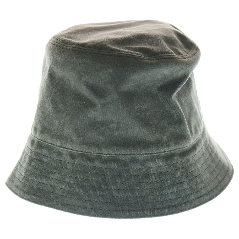 Loewe Wax Canvas Logo Bucket Hat Khaki