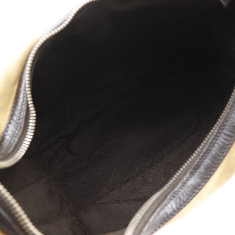 Gucci Sherry Line 001-4288 Canvas Beige Ladies Shoulder Bag