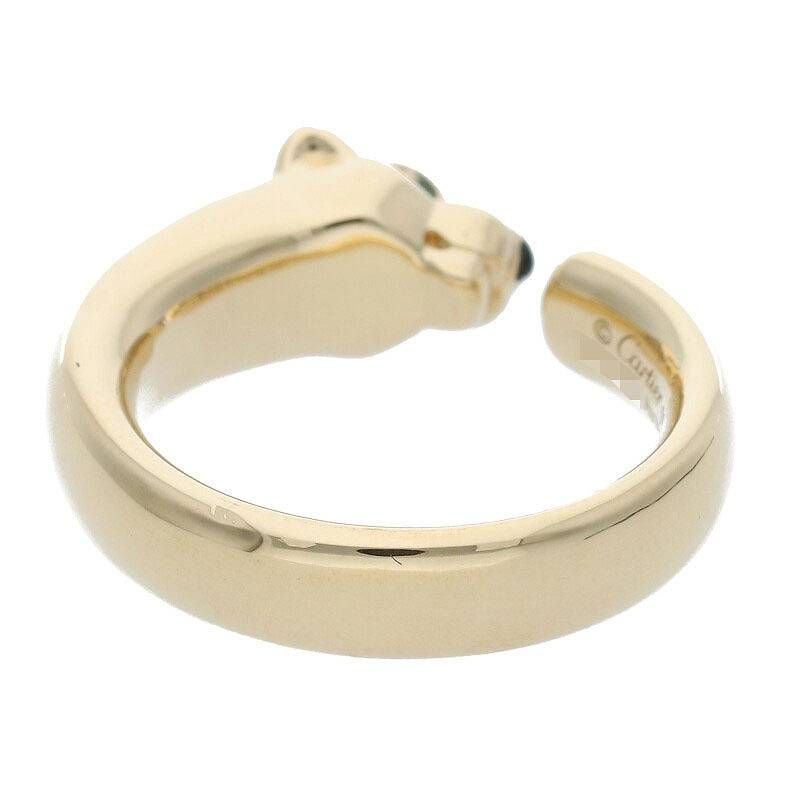 Cartier Panthère De Cartier 18K Yellow Gold Tsavorite Garnet Onyx Ring Men's 50