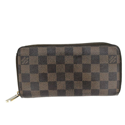 Louis Vuitton Zippy Wallet Damier Ebène Long Wallet N60015 09yg563