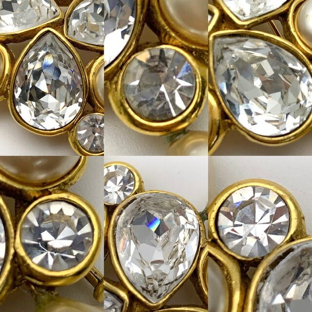 Chanel Brooch Ladies 26 Accessories Rare Clear Formal Chanel GP Faux Pearl